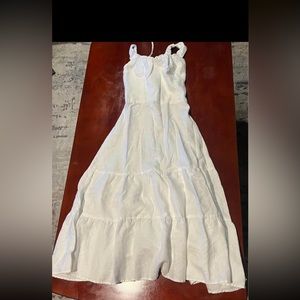 Reformation Dress Medium Long White size 6